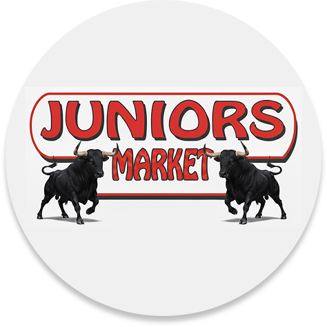 Juniors Market Logo With Bulls